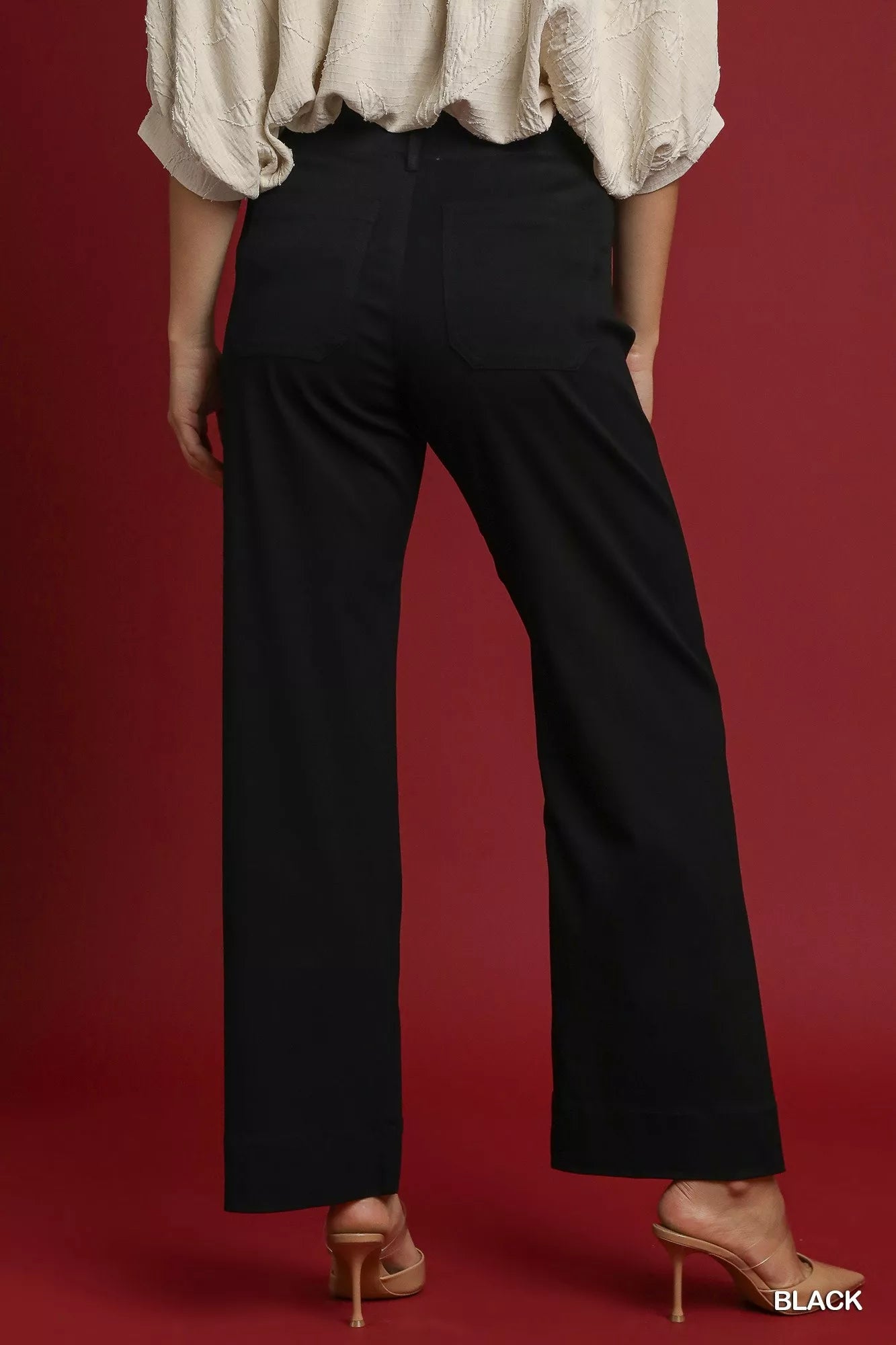 Umgee Button Stretched Pants - | VivaMix StoreUmgee Button Stretched Pants - VivaMix Store