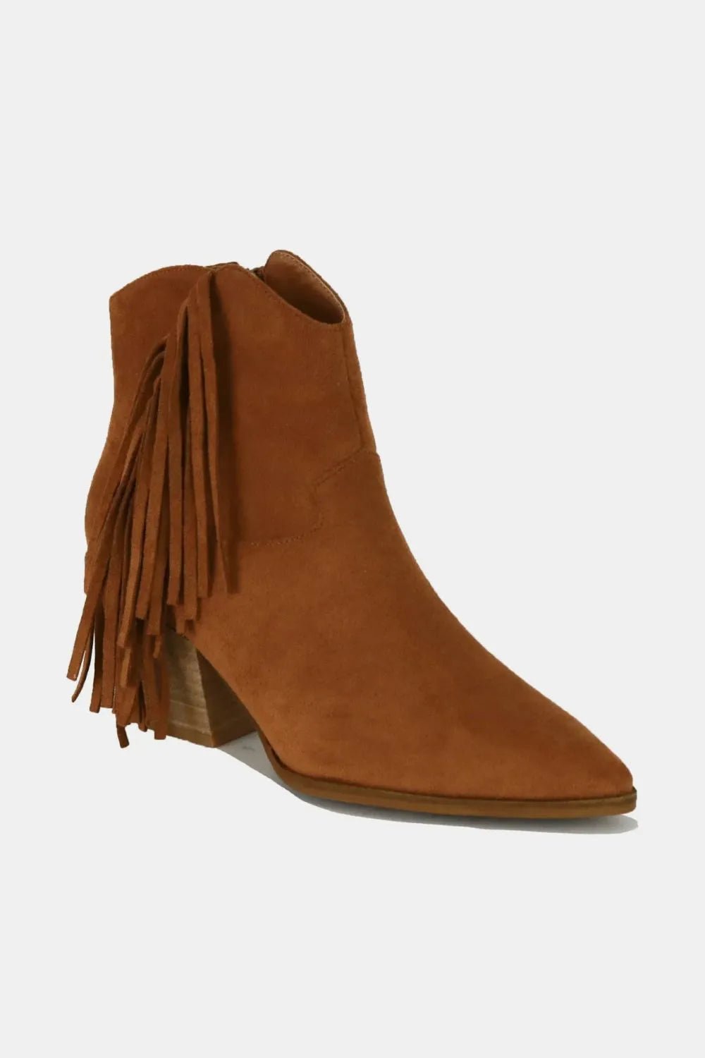 Beast Fashion Suede Fringe Point Toe Ankle Boots - Boots | VivaMix StoreBeast Fashion Suede Fringe Point Toe Ankle Boots - VivaMix Store