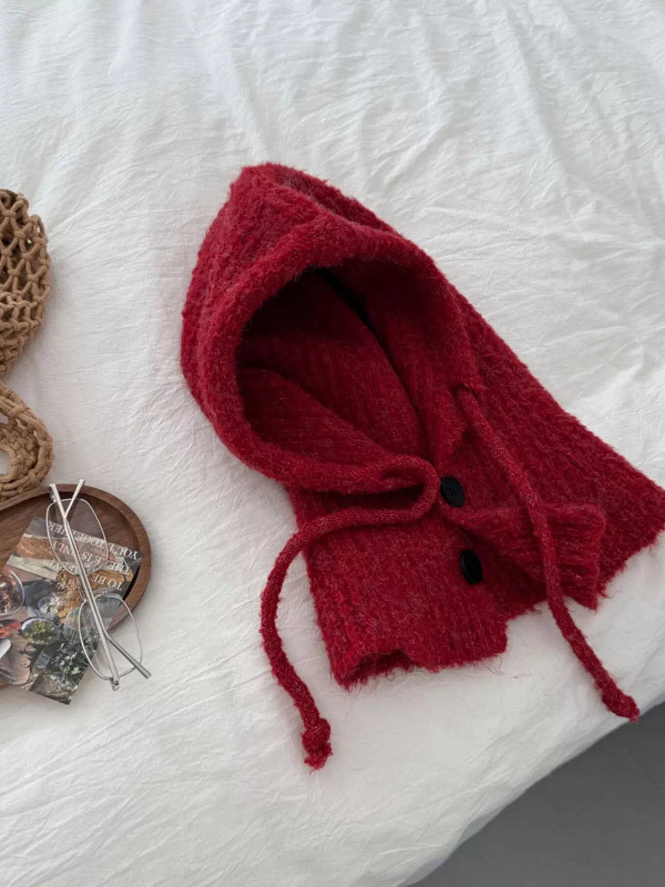 Cozy Knit Button Detail Hat - | VivaMix StoreCozy Knit Button Detail Hat - VivaMix Store