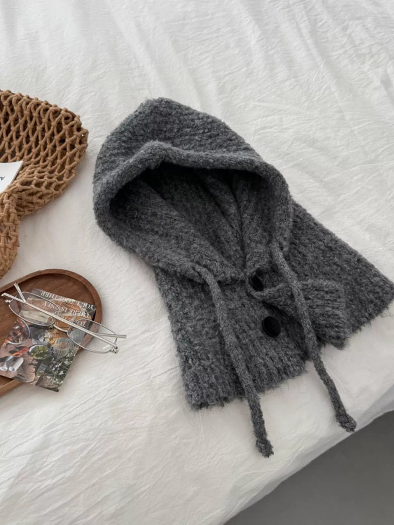 Cozy Knit Button Detail Hat - | VivaMix StoreCozy Knit Button Detail Hat - VivaMix Store