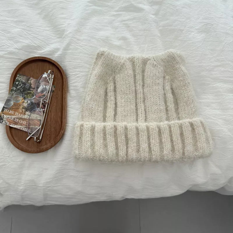 Cute Cat Ear Knitted Beanie Hat - | VivaMix StoreCute Cat Ear Knitted Beanie Hat - VivaMix Store