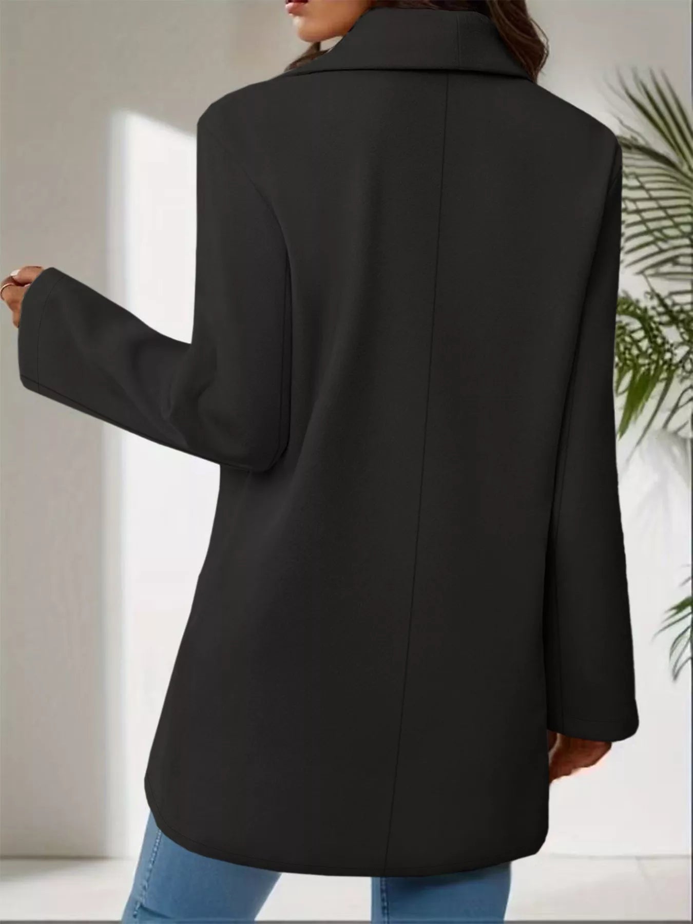 Elegant Wool Blend Overcoat - Women's Classic Lapel Collar Coat - Apparel & Accessories > Clothing > Outerwear > Coats & Jackets | VivaMix StoreElegant Wool Blend Overcoat - Women's Classic Lapel Collar Coat - VivaMix Store