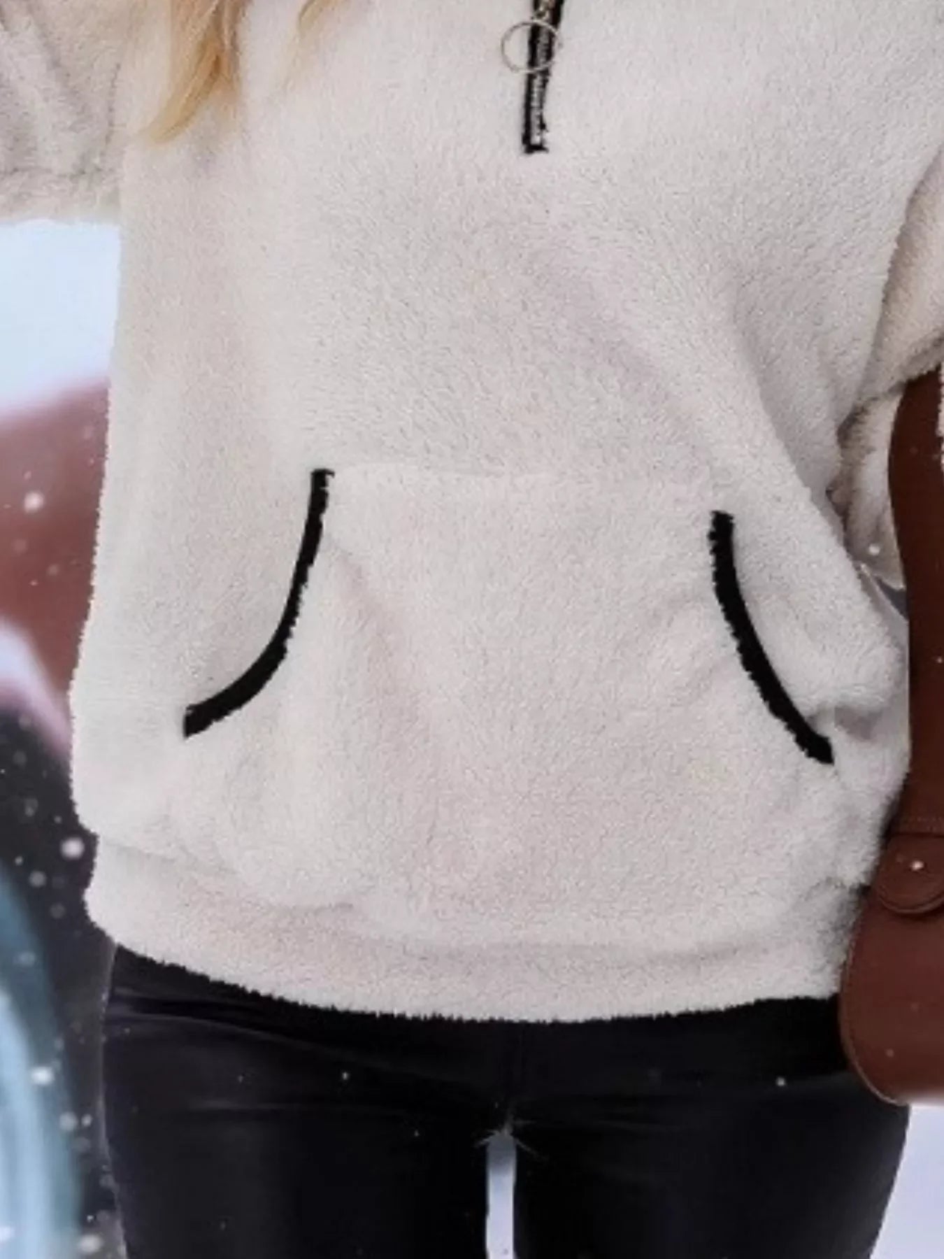 Women's Fleece Quarter Zip Sweatshirt - Plus Size Long Sleeve - Apparel & Accessories > Clothing > Activewear > Sweatshirts | VivaMix StoreWomen's Fleece Quarter Zip Sweatshirt - Plus Size Long Sleeve - VivaMix Store