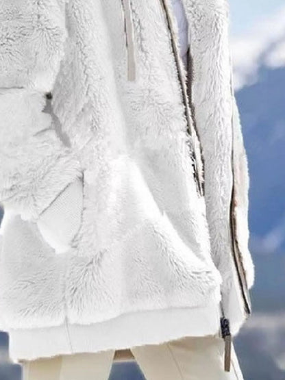 Hooded Fleece Zip - Up Jacket - Plus Size - Ropa de Invierno | VivaMix StoreHooded Fleece Zip - Up Jacket - Plus Size - VivaMix Store