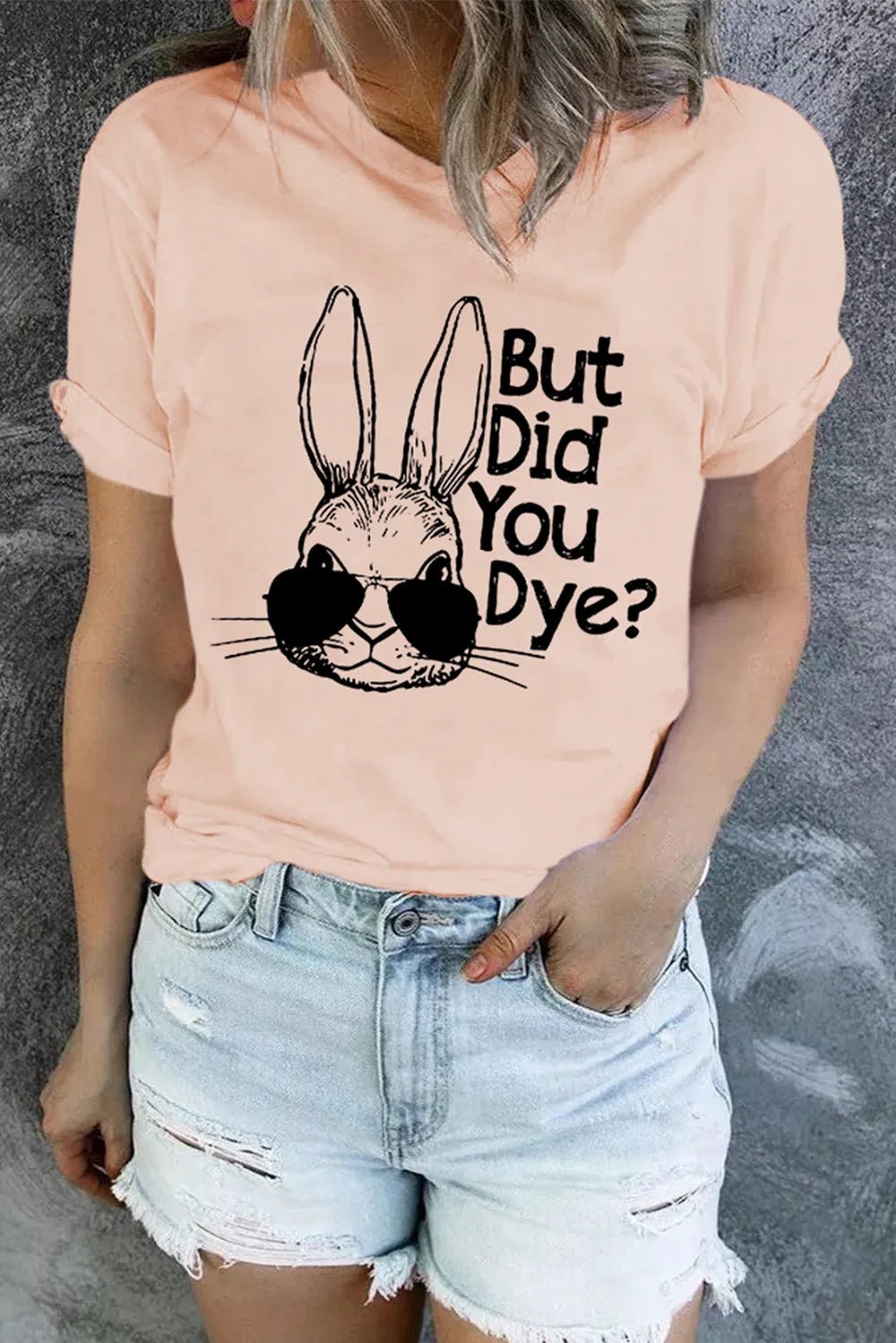 Rabbit Graphic Round Neck T-Shirt - | VivaMix StoreRabbit Graphic Round Neck T-Shirt - VivaMix Store
