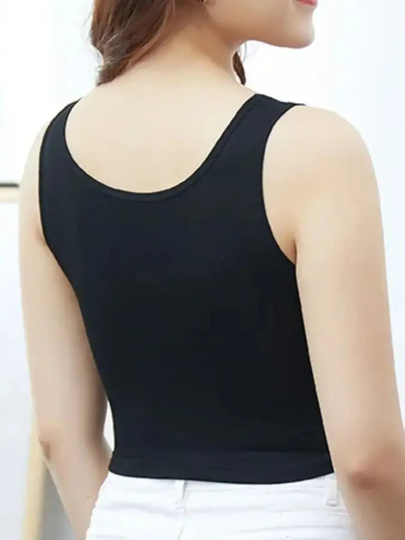 Scoop Neck Cropped Tank Top - | VivaMix StoreScoop Neck Cropped Tank Top - VivaMix Store