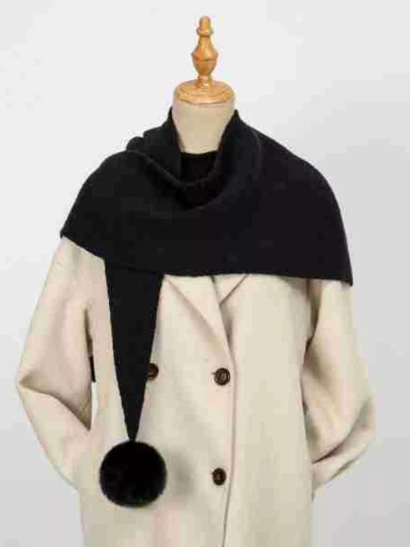 Solid Color Pom - Pom Scarf - | VivaMix StoreSolid Color Pom - Pom Scarf - VivaMix Store