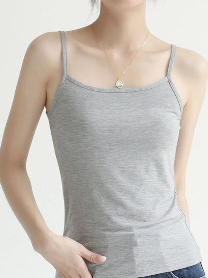 Solid Color Scoop Neck Cami - | VivaMix StoreSolid Color Scoop Neck Cami - VivaMix Store