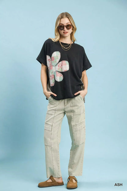 Umgee Mineral Wash French Terry Top - | VivaMix StoreUmgee Mineral Wash French Terry Top - VivaMix Store