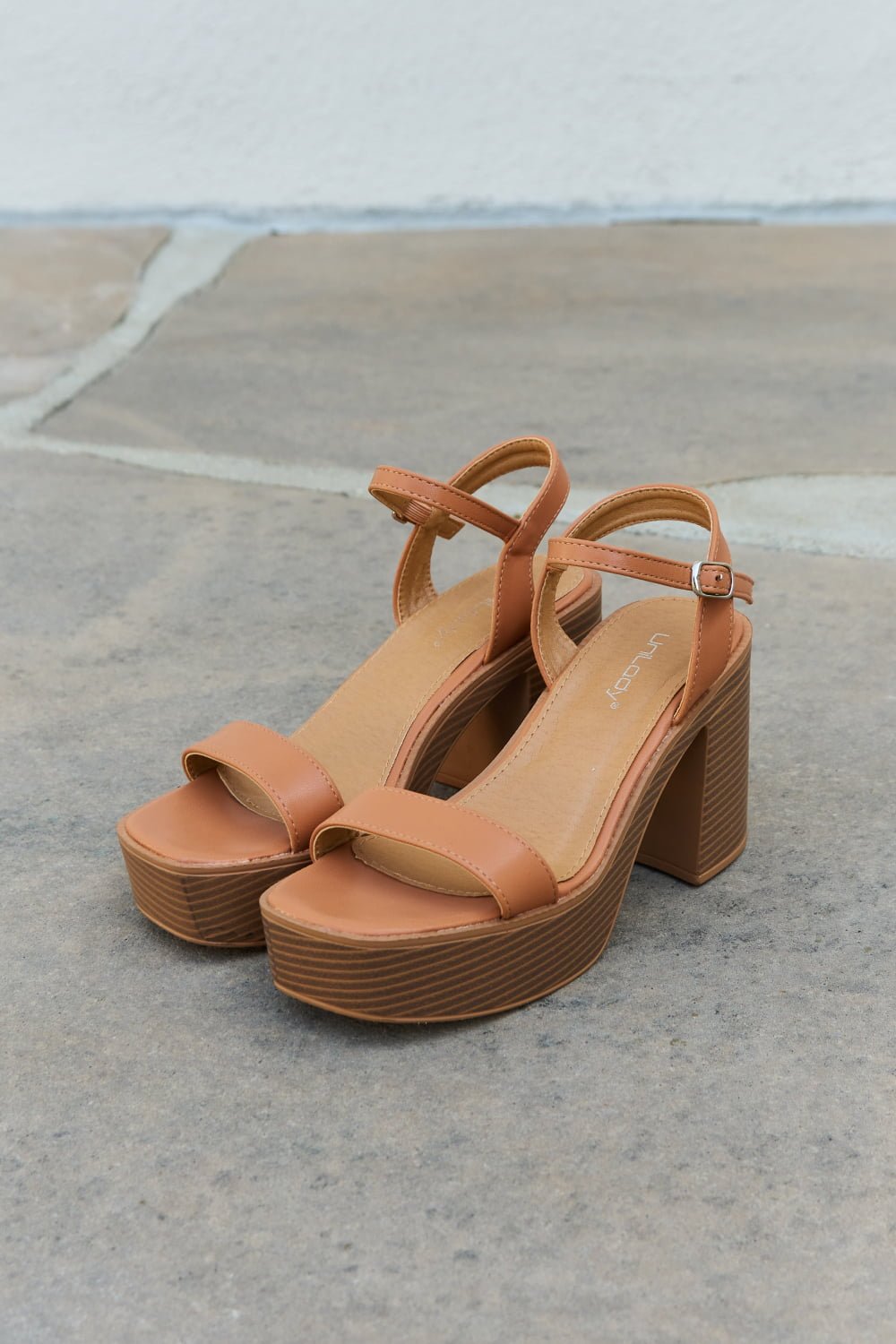 Women's Platform Heel Sandals - Ankle Strap Open Toe - Apparel & Accessories > Shoes > Sandals | VivaMix StoreWomen's Platform Heel Sandals - Ankle Strap Open Toe - VivaMix Store